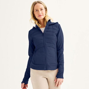 Tek Gear ���f�B�[�X �A�E�^�[ �W���P�b�g�E�u���]�� �v�` Petitek Gear Mixed Media Jacket Navy Romance �l�C�r�[