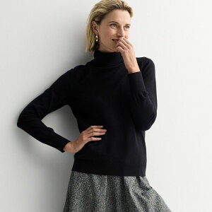 �i�C���E�F�X�g ���f�B�[�X �A�E�^�[ �j�b�g�E�Z�[�^�[�g���l�b�N Women's Nine Westurtleneck Sweater Mineral Black �u���b�N