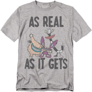 yz CZX LN^[ Y TVc gbvX Big & Tall Original & Unrestored Aaahh Real Monsters Graphic Tee Heather Gray