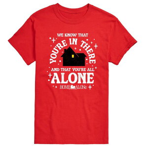 AjLN^[ Y gbvX TVc OtBbN Licensed Character Men's Home Alone We Know You're In There Graphic Tee Red bh
