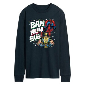 �}�[�x�� �����Y �g�b�v�X T�V���c �O���t�B�b�N Men's Marvel Bahum Bug Long Sleeve Graphic Tee Navy �l�C�r�[