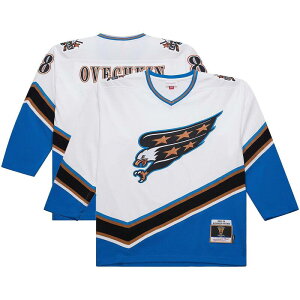 �~�b�`�F��&�l�X �����Y �g�b�v�X T�V���c �g�[�� �L���b�v �W���[�W�[ Men's Mitchell & Ness Alexander Ovechkin White Washington Capitals Big & Tall 2005/06 Power Play Jersey Cap White �z���C�g
