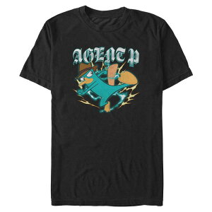 �f�B�Y�j�[ �����Y �g�b�v�X T�V���c �g�[�� �O���t�B�b�N Big & Tall Disney's Perry The Platypusecret Agent Graphic Tee Black �u���b�N