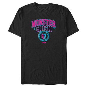 �A�j���L�����N�^�[ �����Y �g�b�v�X T�V���c �g�[�� �O���t�B�b�N Licensed Character Big & Tall Monster High Graphic Tee Black �u���b�N
