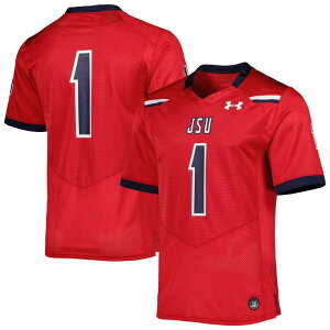 A_[A[}[ Y gbvX TVc W[W[ Men's Under Armour #1 Red Jackson State Tigers Team Wordmark Replica Football Jersey Nc2 Red bh