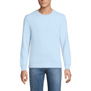 �����Y�G���h �����Y �g�b�v�X T�V���c �X�E�F�b�g Men's Lands' End Long Sleeve Seriousweats Crew Sweatshirt Clearlake Blue �u���[
