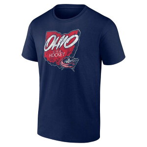�t�@�i�e�B�N�X �����Y �g�b�v�X T�V���c �W���P�b�g �O���t�B�b�N Men's Fanatics Columbus Blue Jackets Native Graphic Tee Blj Navy �l�C�r�[