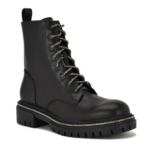 yz iCEFXg fB[X u[cECu[c V[Y Nine West Jarret Women's Lace-Up Ankle Lug-Sole Boots Black