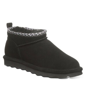 �x�A�p�E ���f�B�[�X �V���[�Y �u�[�c�E���C���u�[�c �X�G�[�h �A���N�� Bearpaw Super Shorty Deco Women'suede Ankle Boots Black �u���b�N