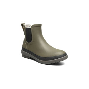 yz {OX fB[X u[cECu[c V[Y BOGS Amanda II Women's Waterproof Chelsea Rain Boots Olive Multi