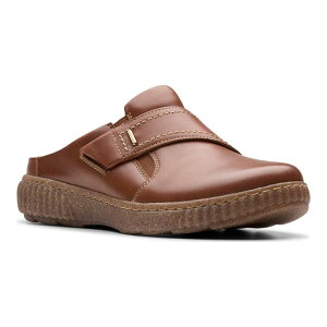yz N[NX fB[X T_ V[Y Clarks Caroline Bay Women's Leather Clogs Tan