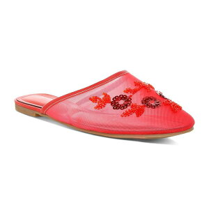 �����h�����O ���f�B�[�X �V���[�Y �T���_�� London Rag Nahra Mules Women'shoes Red ���b�h