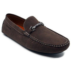 �A�J�f�~�N�X �����Y �V���[�Y �X���b�|���E���[�t�@�[ Akademiks Weston Men'slip-On Loafers With Buckle Detail Brown �u���E��