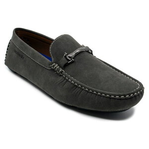 �A�J�f�~�N�X �����Y �V���[�Y �X���b�|���E���[�t�@�[ Akademiks Weston Men'slip-On Loafers With Buckle Detail Gray �O���[