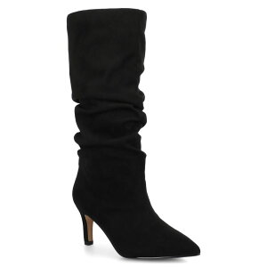 �W���[�j�[ ���f�B�[�X �V���[�Y �u�[�c�E���C���u�[�c �q�[�� Journee Sonnet Women'stiletto Heel Slouchy Knee-High Boots In Regular Wide & Extra Wide Calf Black �u���b�N