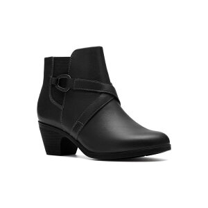 �N���[�N�X ���f�B�[�X �V���[�Y �u�[�c�E���C���u�[�c �A���N�� ���U�[ Clarks Emily2 Henley Women's Leather Ankle Boots Black Leather �u���b�N