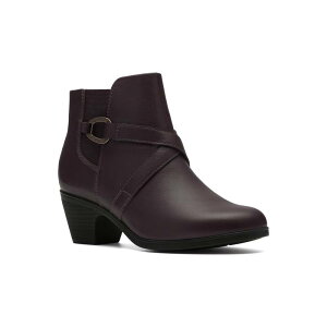 N[NX fB[X V[Y u[cECu[c AN U[ Clarks Emily2 Henley Women's Leather Ankle Boots Chocolate Leather `R[g