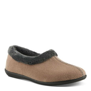 yz tNTX fB[X T_ V[Y Flexus Amalie Women's Moc Toe Slip-On Moccasin Slippers Beige Multi