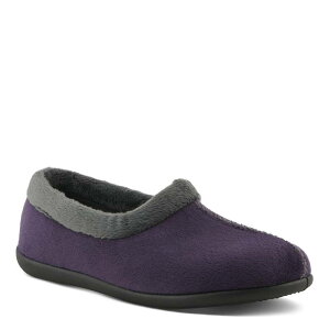 yz tNTX fB[X T_ V[Y Flexus Amalie Women's Moc Toe Slip-On Moccasin Slippers Purple Multi
