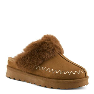 tNTX fB[X V[Y T_ Flexus by Spring Step Alava Women'slip-On Clog Slippers Camel L