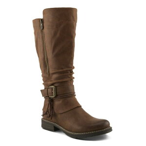 �p�g���V�A ���f�B�[�X �V���[�Y �u�[�c�E���C���u�[�c �g�[�� Patrizia Kabuta-Boota Women's Tall Boots With Buckle Detail Brown �u���E��
