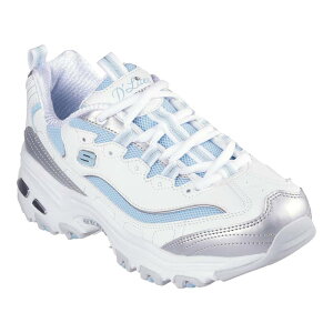 yz XPb`[Y fB[X Xj[J[ V[Y Skechers D'Lites Women's Shoes White Blue