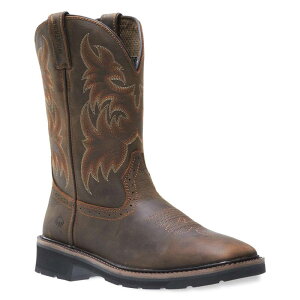yz E@ Y u[cECu[c V[Y Wolverine Rancher Wellington Men's Steel-Toe Work Boots Dark Brown