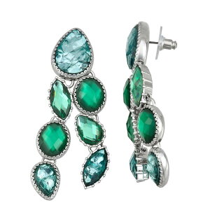 yz FEH fB[X sAXECO ANZT[ Simply Vera Vera Wang Gemstone Linear Earrings Green