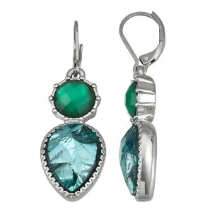 yz FEH fB[X sAXECO ANZT[ Simply Vera Vera Wang Gemstone Double Drop Earrings Green