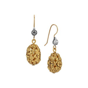 1928 ���f�B�[�X �A�N�Z�T���[ �s�A�X�E�C�������O 1928 Gold Tone Filigree Bead Crystal Drop Earrings Yellow �C�G���[