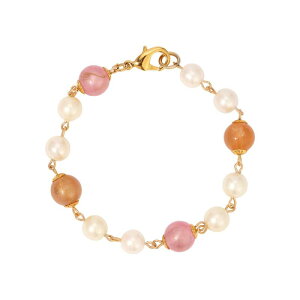 1928 ���f�B�[�X �A�N�Z�T���[ �u���X���b�g�E�o���O���E�A���N���b�g 1928 Gold Tone Simulated Pearl Beaded Bracelet Multi �}���`�J���[