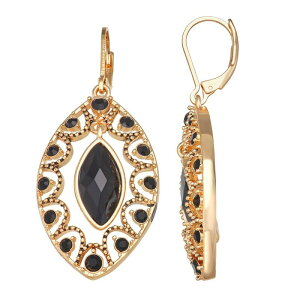 �l�[�s�A ���f�B�[�X �A�N�Z�T���[ �s�A�X�E�C�������O Napier Gold Tone Simulated Crystal Orbital Earrings Jetone �S�[���h