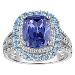 Designs by Gioelli ���f�B�[�X �A�N�Z�T���[ �����O Designs by Gioelli Sterling Silver Tanzanite Simulated Tanzanite Ring Sterling �V���o�[