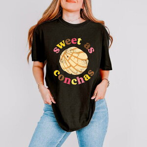 Simply Sage Market ���f�B�[�X �g�b�v�X T�V���c Simply Sage Market Sweet A Conchas - Garment Dyed Tee Black �u���b�N