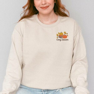 Simply Sage Market ���f�B�[�X �g�b�v�X T�V���c �X�E�F�b�g �h�J Simply Sage Market Embroidered Cozy Season Books - Women'sweatshirt Dust