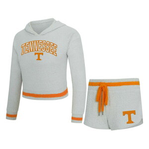 Aufbh fB[X A_[EFA iCgEFA TVc V[gpc p[J[ Unbranded Women's Conceptsport Gray/Tennessee Orange Tennessee Volunteers Whitley Long Sleeve Hoodie Top & Shortseten Grey O