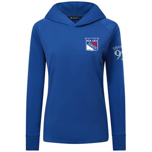 ���x���E�F�A ���f�B�[�X �g�b�v�X T�V���c �p�[�J�[ Women's Levelwear Mika Zibanejad Blue New York Rangers Impressioname & Numberaglan Hoodie Ran Blue �u���[