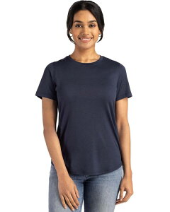 �J�b�^�[�A���h�o�b�N ���f�B�[�X �g�b�v�X T�V���c Cutter & Buck Coastlinepicomfort Recycled Womenshort Sleeve Tee Navy Blue �l�C�r�[