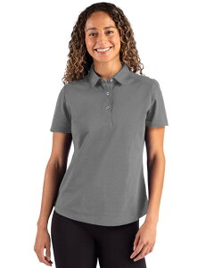 Jb^[AhobN fB[X gbvX TVc |Vc Cutter & Buck Advantage Refresh Epiconfidence Recycled Womens Tri-Blend Pique Polo Elemental Grey O[