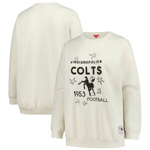 yz t@ieBNX fB[X TVc gbvX Women's Fanatics Cream Indianapolis Colts Plus Size Shooting Star Pullover Sweatshirt Clt Beige