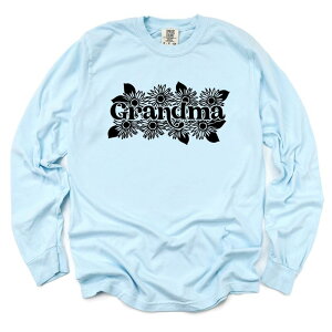 yz Simply Sage Market fB[X TVc gbvX Simply Sage Market Grandma Sunflower Garment Dyed Long Sleeve Chambray