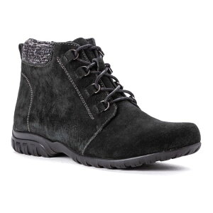 �v���y�b�g ���f�B�[�X �V���[�Y �u�[�c�E���C���u�[�c �A���N�� Propet Delaney Women's Wateresistant Ankle Boots Black Suede �u���b�N