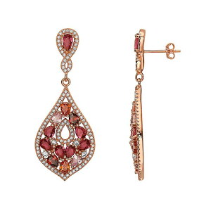 �A���u�����f�b�h ���f�B�[�X �A�N�Z�T���[ �s�A�X�E�C�������O Unbranded 18k Rose Gold Over Sterling Silver Cubic Zirconia Chandelier Drop Earrings Rose Tone �S�[���h