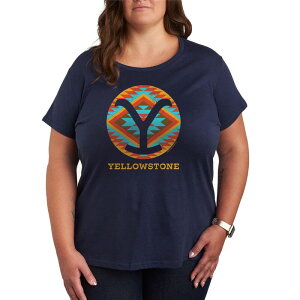 �A�j���L�����N�^�[ ���f�B�[�X �g�b�v�X T�V���c �v���X�T�C�Y �O���t�B�b�N Licensed Character Plusize Yellowstone Graphic Tee Navy �l�C�r�[