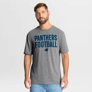�t�@�i�e�B�N�X �����Y �g�b�v�X T�V���c �_�E�� Men's Fanatics Heather Gray Carolina Panthers First Down Tribute Tri-Blend T-Shirt Pth Grey �O���[