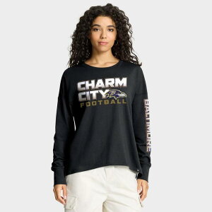 �t�@�i�e�B�N�X ���f�B�[�X �g�b�v�X T�V���c Women's Fanatics Black Baltimore Ravens Hometown Legacy Long Sleeve T-Shirt Rav Black �u���b�N