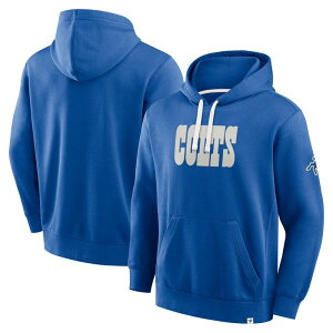 yz t@ieBNX Y TVc gbvX Men's Fanatics Royal Indianapolis Colts New Horizons Heritage Pullover Hoodie Clt Blue