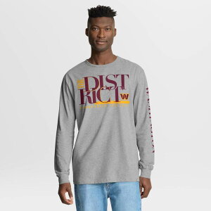 �t�@�i�e�B�N�X �����Y �g�b�v�X T�V���c Men's Fanatics Heather Gray Washington Commanders Hometown Sweep Legacy Long Sleeve T-Shirt Wft Grey �O���[
