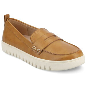 �W���[�j�[ ���f�B�[�X �V���[�Y �X���b�|���E���[�t�@�[ Journee Tayla Medium and Wide Width Women's Round Toe Flexible Comfort Penny Loafers Tan �^��