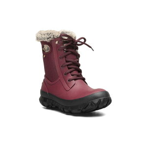 yz {OX fB[X u[cECu[c V[Y Bogs Arcata Dots Women's Lace-Up Winter Boots Oxblood